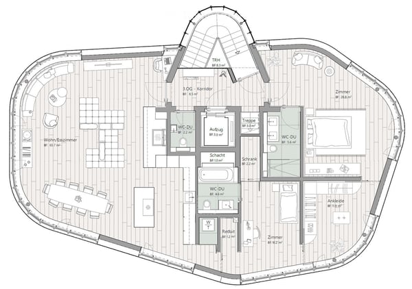 Das Besondere: Aussergewöhnliche Luxuswohnung mit privatem Liftzugang und exklusiver Dachterrasse 24