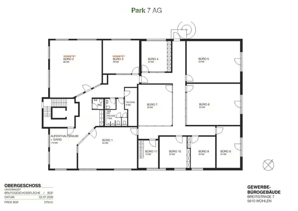 Attraktive Büro-, Praxis-, oder Therapieräume ab 26 m2 - EG ganze Etage + Lagerfläche 309 m2 26