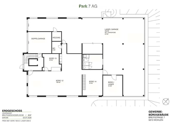Attraktive Büro-, Praxis-, oder Therapieräume ab 26 m2 - EG ganze Etage + Lagerfläche 309 m2 25