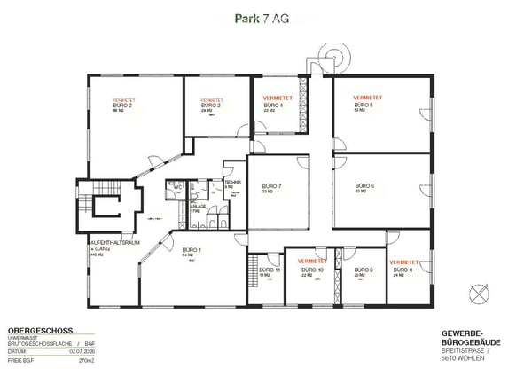 Attraktive Büro-, Praxis-, oder Therapieräume ab 26 m2 - EG ganze Etage + Lagerfläche 309 m2 25