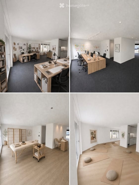 Boutique-Büro / Praxis mit Terrasse, Kü…
