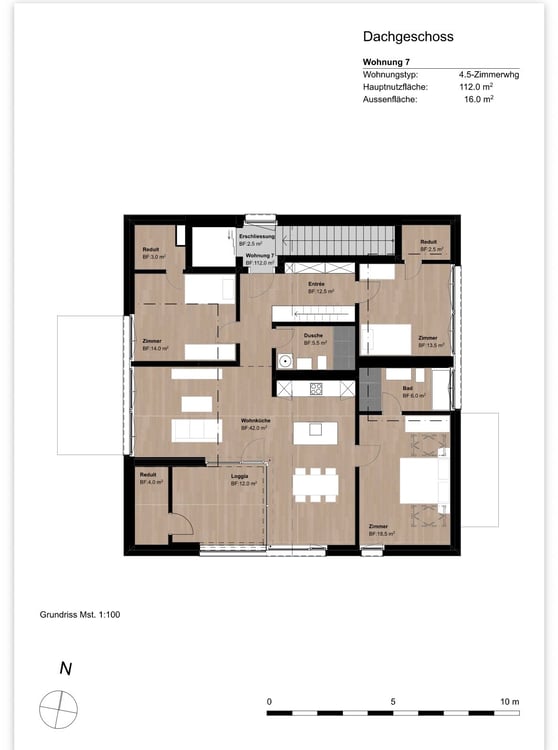 Moderne 4.5-Zimmer-Dachwohnung mit Galerie in Uznach – Neubau ab September 2026 8