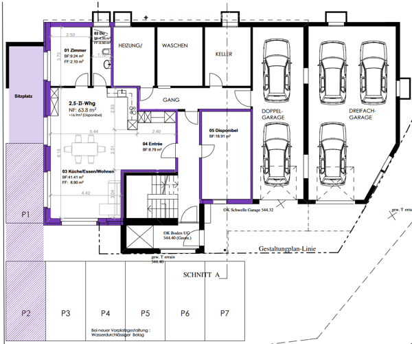 Erstbezug: 2.5-Zimmer-Wohnung inkl. separatem Studio, 2 Parkplätzen und Nebenkosten 11