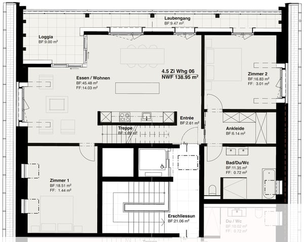 Erstvermietung einer modernen 4.5-Zimmer-Dach-Maisonette-Wohnung in Bassersdorf 11