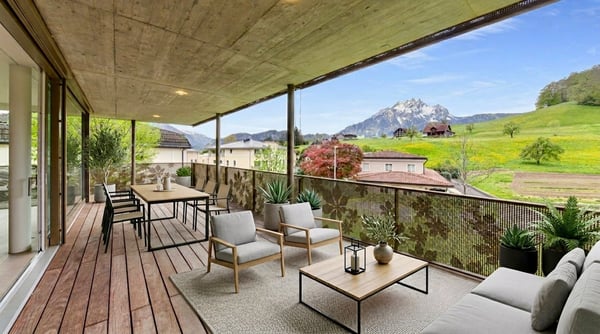 Moderne 4.5-Zimmer-Wohnung mit Blick auf den Pilatus in Kastanienbaum 5