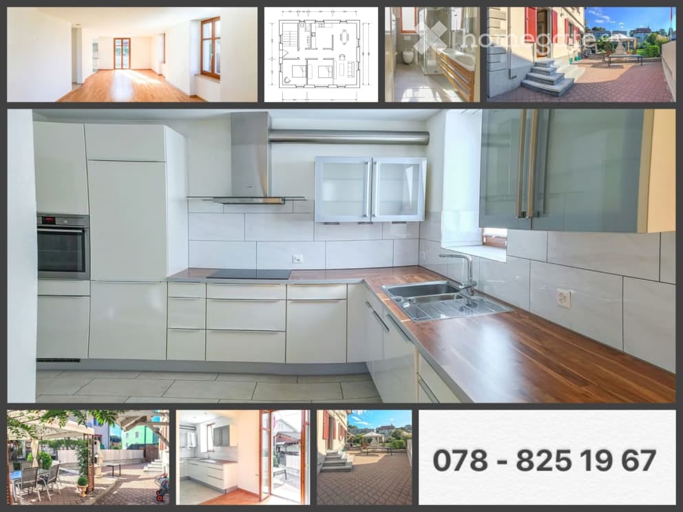 kitchen, living room, bathroom, balcony, view