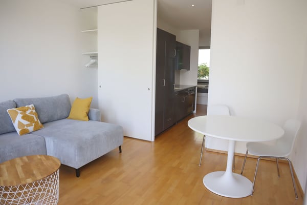 Möblierte interessante, rational-moderne 2 Zimmer-Wohnung 3