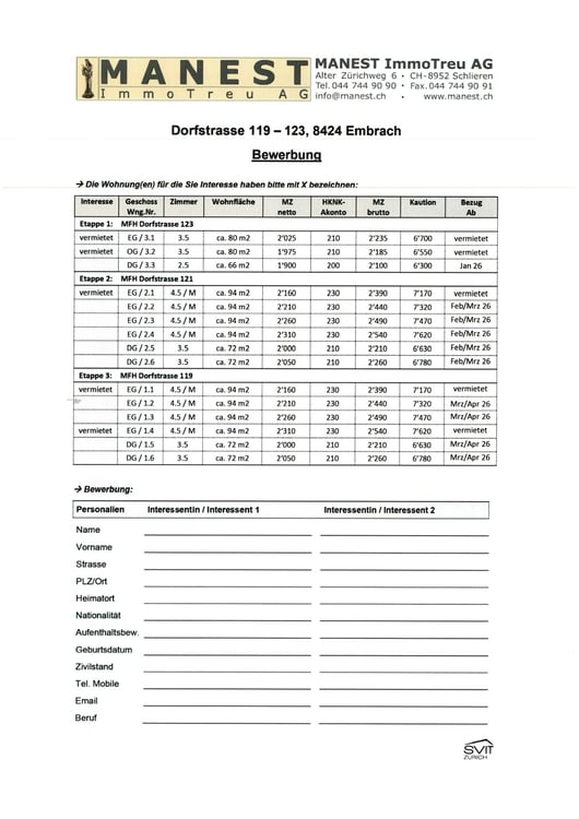 Erstvermietung nach Sanierung  3.5-Zimmer Dachwohnung in Embrach 15