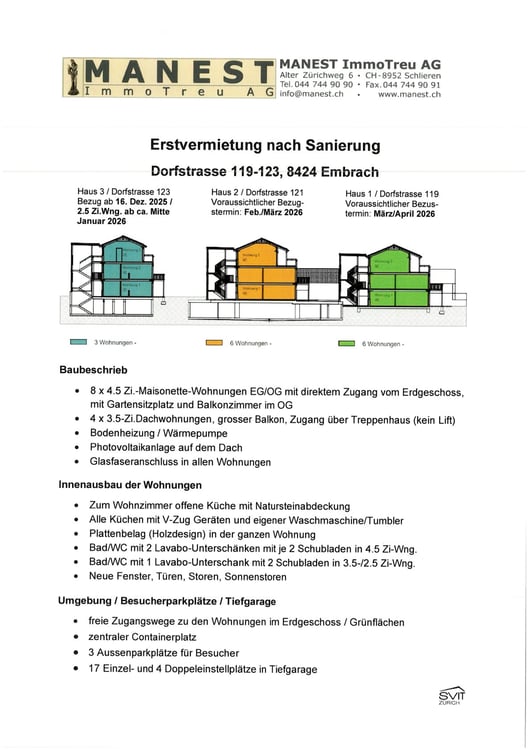 Erstvermietung nach Sanierung  4.5 Zimmer-Maisonette-Wohnung in Embrach 14