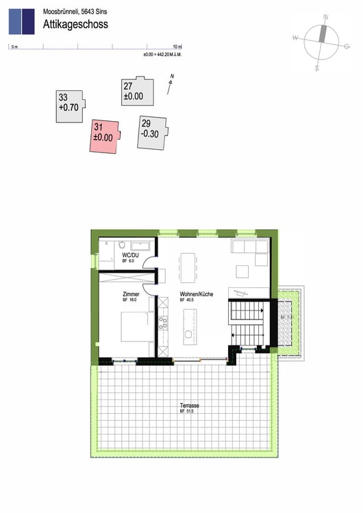 Erstvermietung - moderne Attika-Maisonette-Wohnungen 4,5 Zimmer 6