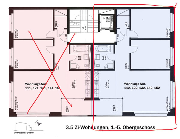 Helle 3.5-Zimmer-Wohnung mit Balkon in Winterthur 2