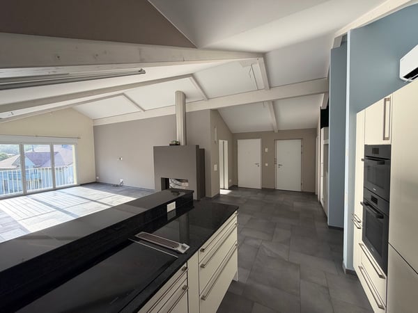 Exklusive 4.5-Zimmer-Dachwohnung mit 185 m² Wohnfläche, 48 m² Sonnenterrasse & direktem Liftzugang 4