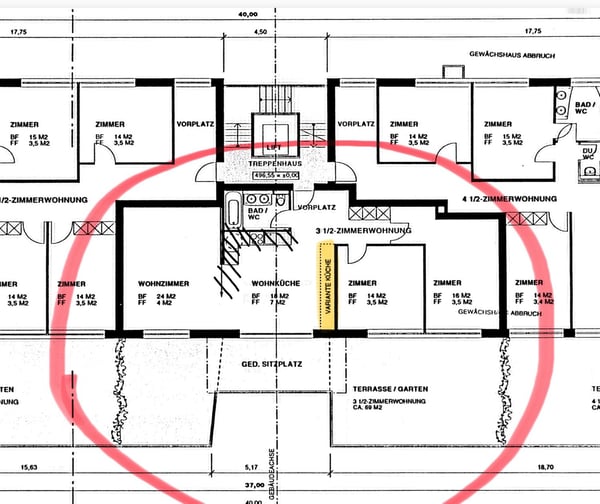 Helle 3.5-Zimmerwohnung mit offener Küche und sehr grosser Terrasse in ruhiger Umgebung 9