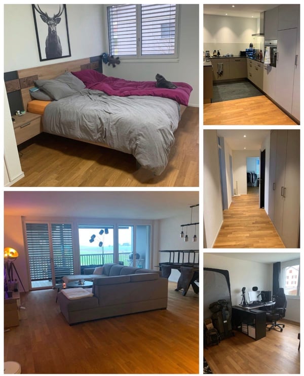 Helle 5.5-Zimmer-Neubauwohnung mit Balkon und schöner Aussicht in Bettwil 2