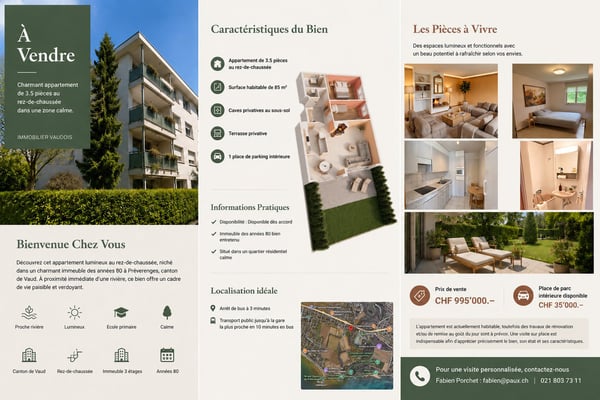 Bel appartement avec terrasse à Préverenges 13