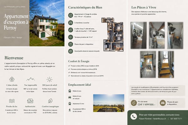 Bel appartement de rendement au coeur des vignes à Perroy 12