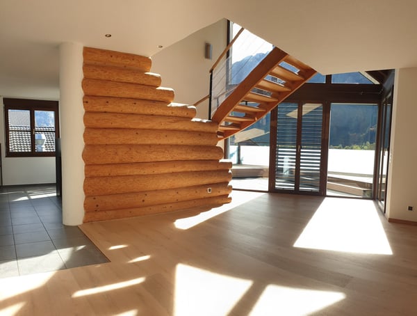 4.5/ 5.5  Zi Maisonettewohnung, 62qm Terrasse und unverbaubarer Bergsicht 4