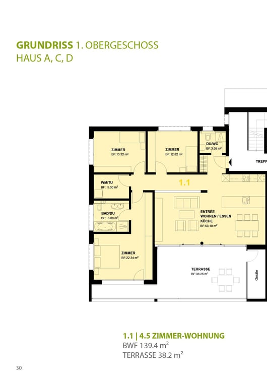 Luxuriöse 4 ½ Zi-Wohnung in Hägglingen zu vermieten (1. OG) 13