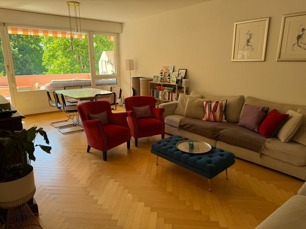 Spacious 5.5-room apartment with balcony in Genève – Route de Frontenex 6