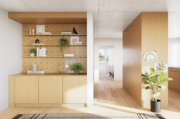 Moderne 2.5-Zimmer-Neubau-Wohnung in ruhiger Lage Mettlen 3
