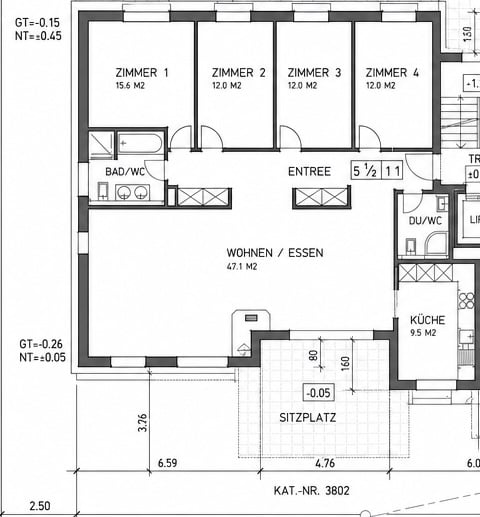 Grosszügige Wohnung mit Garten 15