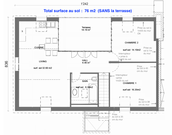 Magnifique appartement de 4 pièces avec balcon et vue sur le jardin et le Salève, à Veyrier 4