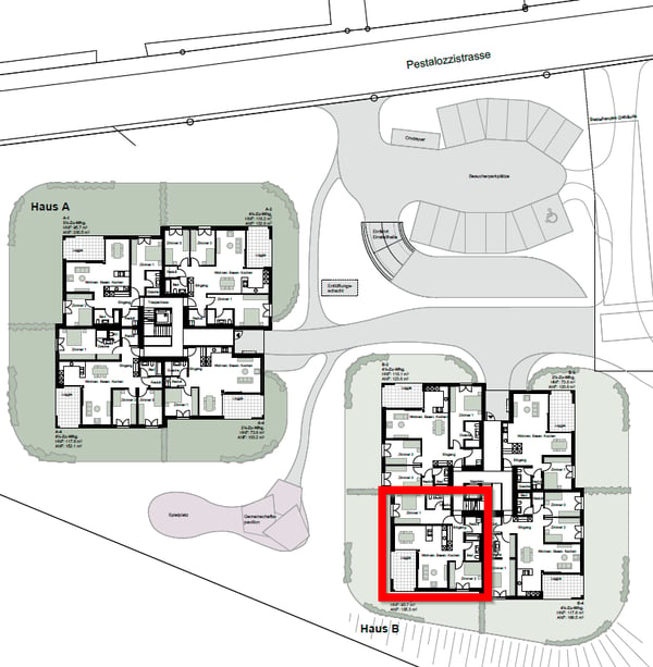 Baujahr 2024 3 1/2 Zimmerwohnung 96m2 mit Loggia im 3. Stock 8