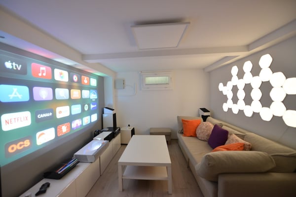 Somptueuse villa jumelée par le garage avec piscine, salle de cinéma et salle de sport à Tannay VD 19