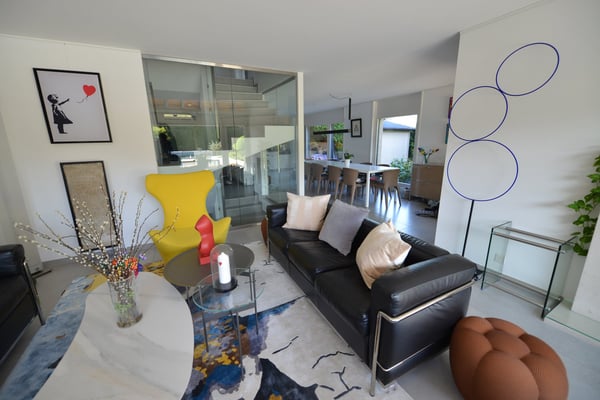 Somptueuse villa jumelée par le garage avec piscine, salle de cinéma et salle de sport à Tannay VD 6
