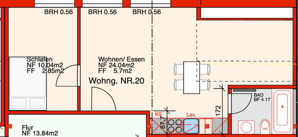 Charmante 2-Zimmer-Dachwohnung in Othmarsingen 3