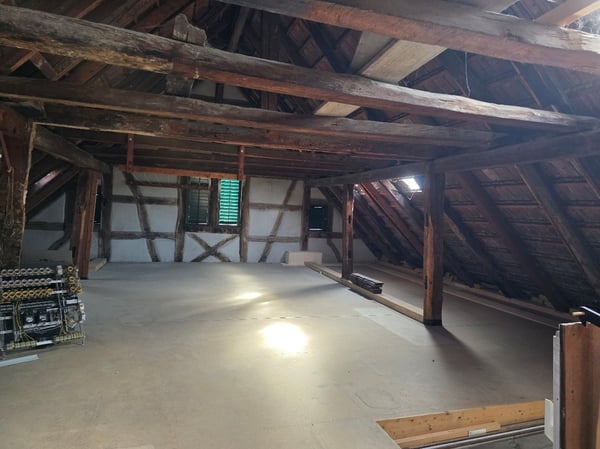 Ruhige, helle und grosszügige 4.5 Zimmer Wohnung im 2-Familien-Riegelhaus mitten in Dachsen 7