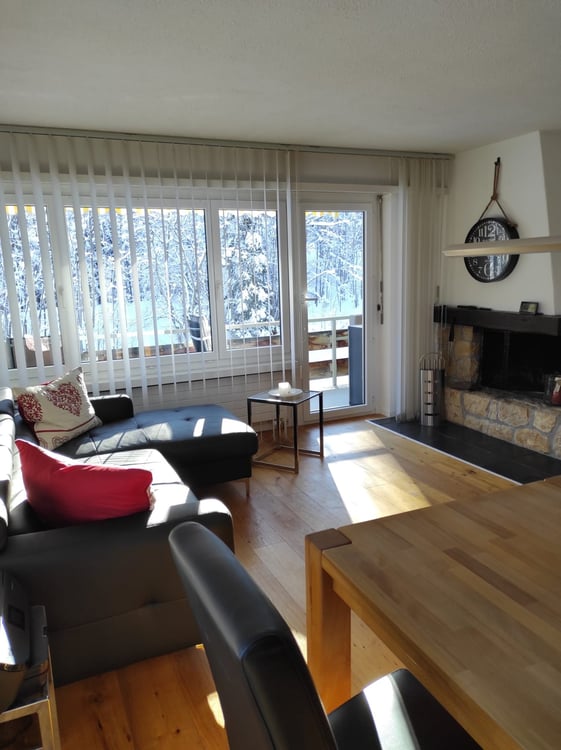 Charmante teilmöblierte 3-Zimmer-Wohnung mit Kamin, nahe Lenzerheide 2