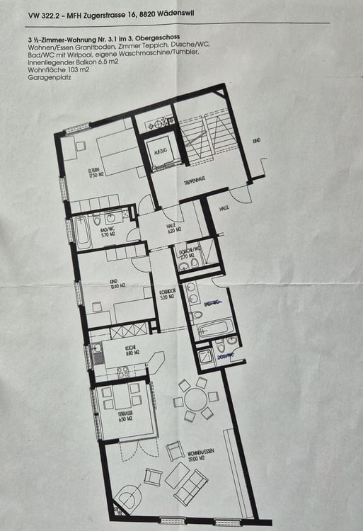 Helle und gepflegte 3.5-Zimmer-Wohnung an zentraler Lage in Wädenswil 8