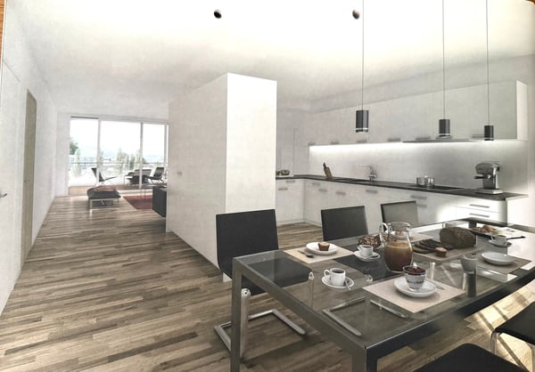 Urbanes Wohnen am See. Moderne 3.5 Zimmer Wohnung mit grosszügigem Grundriss und 2 Loggias 4