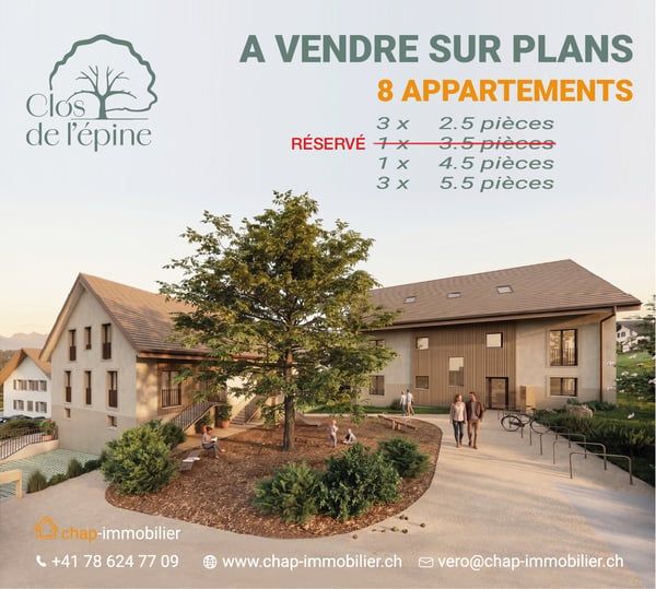 Permis délivré pour la construction de 8 appartements au Label Minergie! 1