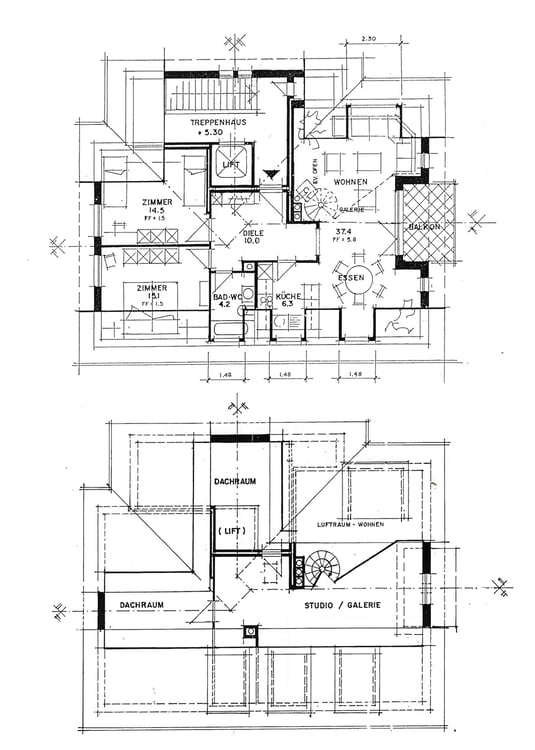 Dachwohnung in Eschenz, grosser Garten, Rheinzugang 16