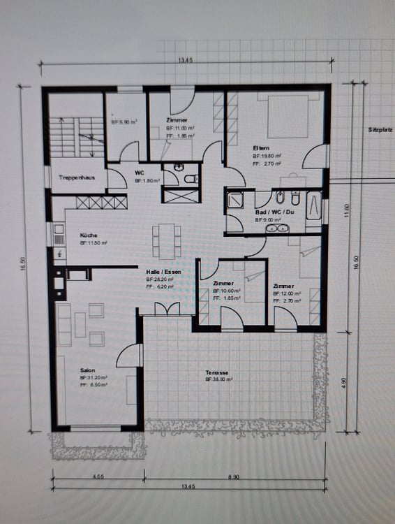 5 1/2-Zimmer-Zweifamilien-Terrassenhauswohnung, 2.OG 16