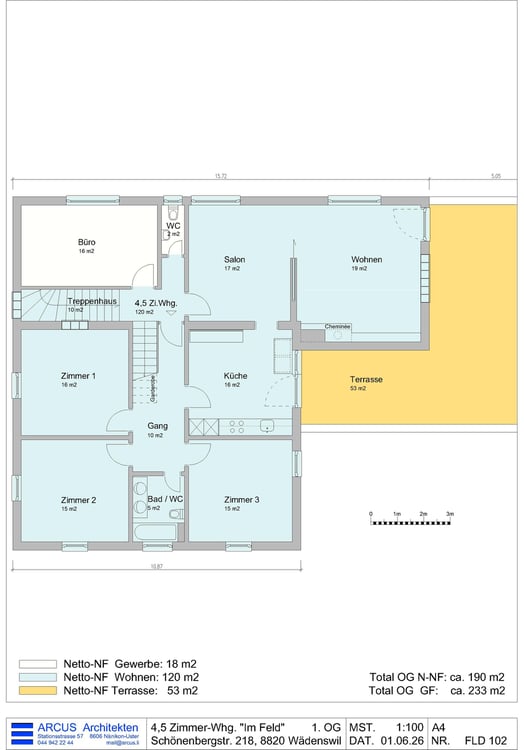 Mehrfamilienhaus mit Gewerbeanteil und Garten an ruhiger Lage in Wädenswil 16