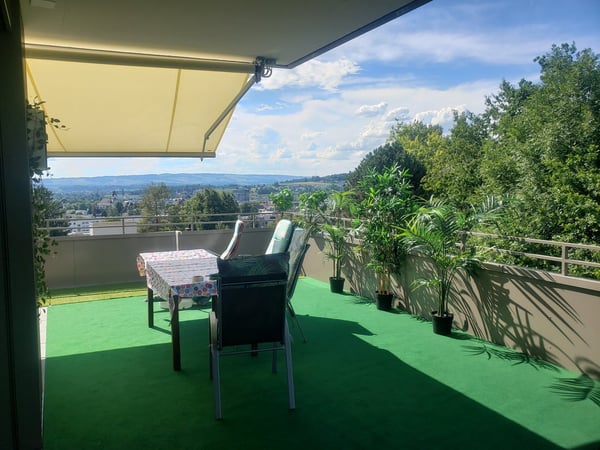 Attika Wohnung in Baar - 200 qm Terasse mit Berg- und Seeblick - Burgmatt 4