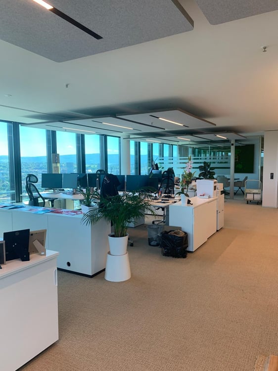 Büro mit Ausblick aus dem 30. Stock über Basel 5