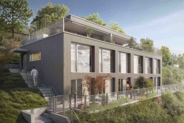 Neubau Doppeleinfamilienhaus in Langnau am Albis 1