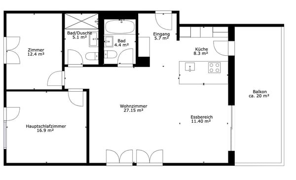 Schlossrain - Exklusive 3.5-Zimmerwohnung mitten im Grünen 14