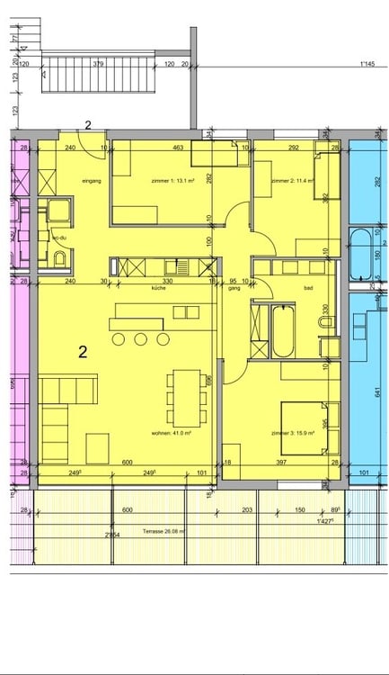 Gartenwohnung mit grosser Rasenfläche 8