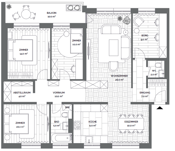 Helle 5.5-Zimmer-Wohnung in Lenzburg – sofort verfügbar! Erstvermietung nach Eigentumsbewohnung. 8