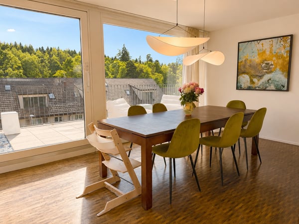 5.5 Room (3 bedrooms, 1 office) Furnished Penthouse, 142m² Terrace, Private Lift, Minimum 1 year 4