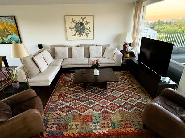 5.5 Room (3 bedrooms, 1 office) Furnished Penthouse, 142m² Terrace, Private Lift, Minimum 1 year 5
