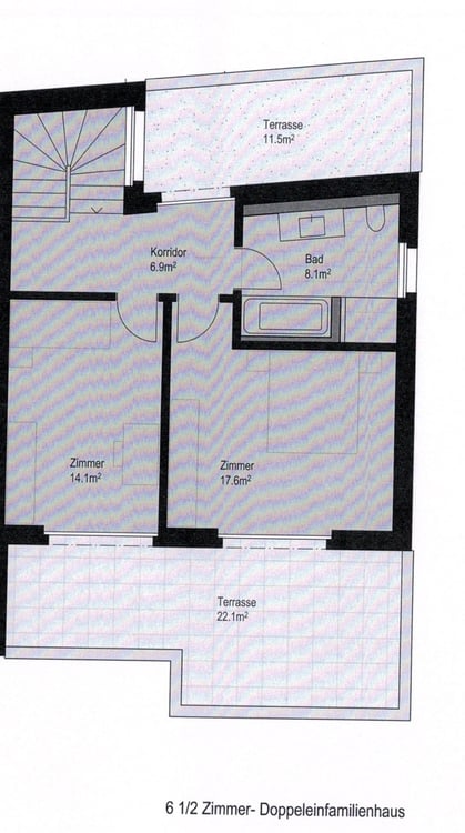 61/2 Doppeleinfamilienhaus (2017), Obfelden, naturnah 15