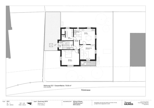 Charmante 3.5-Zimmer-Altbauwohnung mit Balkon in Zollikon (befristet bis 31.10.2027) 2
