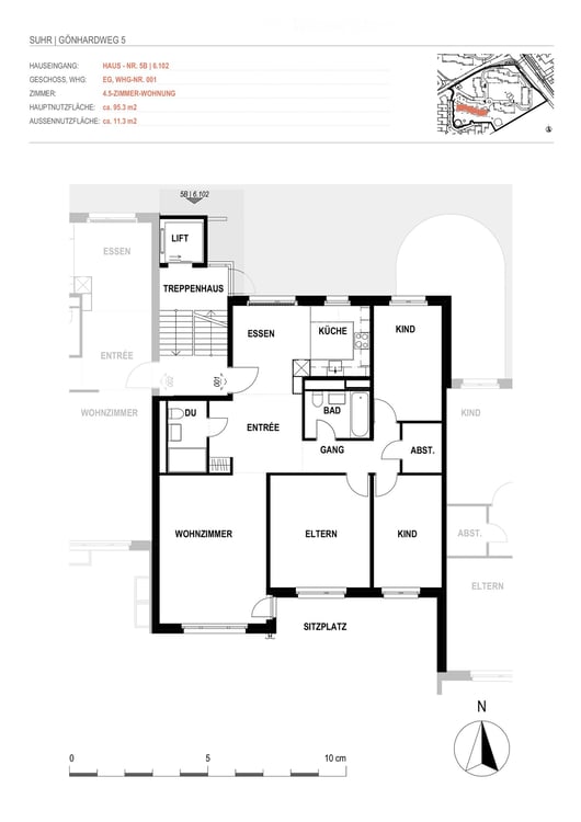 Helle 4.5-Zimmer-Wohnung mit Balkon in Suhr – ab 16. Juli 2026 verfügbar 10