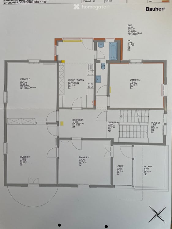 Charmante 4.5-Zimmer-Altbauwohnung mit 2 Balkonen in Altdorf UR 9